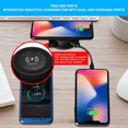 thumbnail image 4 of 4X 10W Fast Wireless Charger -Up Desktop Embedded Fast Wireless Charger with USB Port Universal for Smartphone, 4 of 8