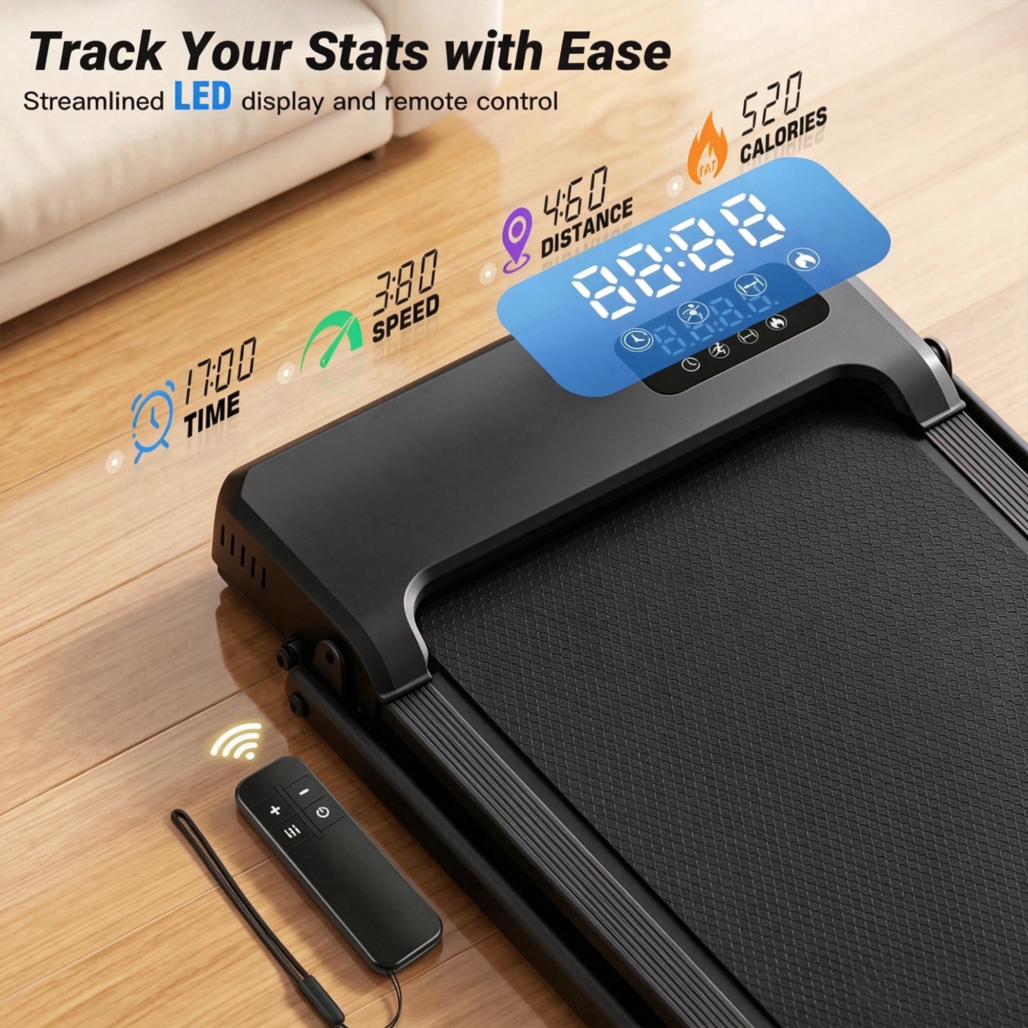 3-in-1 Walking Pad with 8% Incline & Vibration, 2.5HP Under Desk Treadmill for Home Office, 300 lbs Capacity Portable Treadmill with Handlebar, Installation-Free & Space-Saving