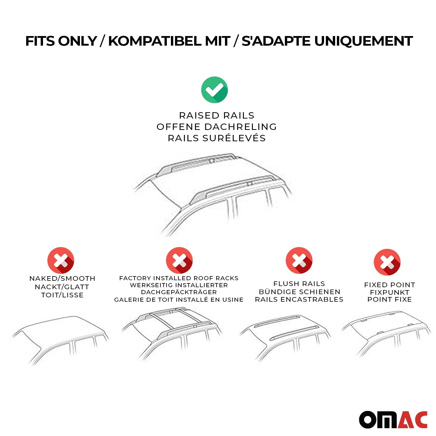 Lockable Roof Rack Cross Bars Luggage Carrier for Ford Escape 2013-2019 Gray