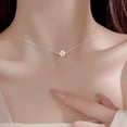 thumbnail image 2 of Cute Daisy Flower Choker Necklace for Women 925 Sterling Silver Dainty Blossom Floral Chain Adjustable Necklaces Fashion Jewelry Gifts 18Inch, 2 of 5
