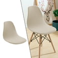 thumbnail image 3 of Shell Chair Seat Cover Conferences Hotel Dining Room Slipcover Anti-Dust beige, 3 of 9