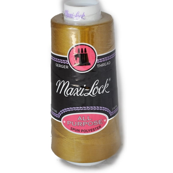Maxi Lock All Purpose Thread Brass 3000 YD Cone MLT-011