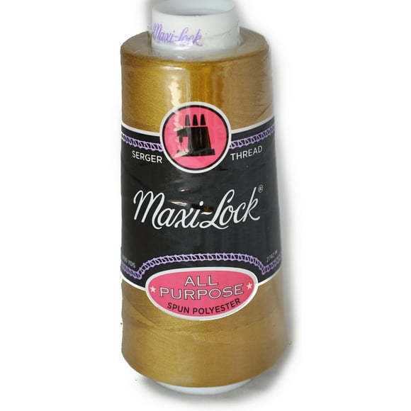 Maxi Lock All Purpose Thread Brass 3000 YD Cone MLT-011