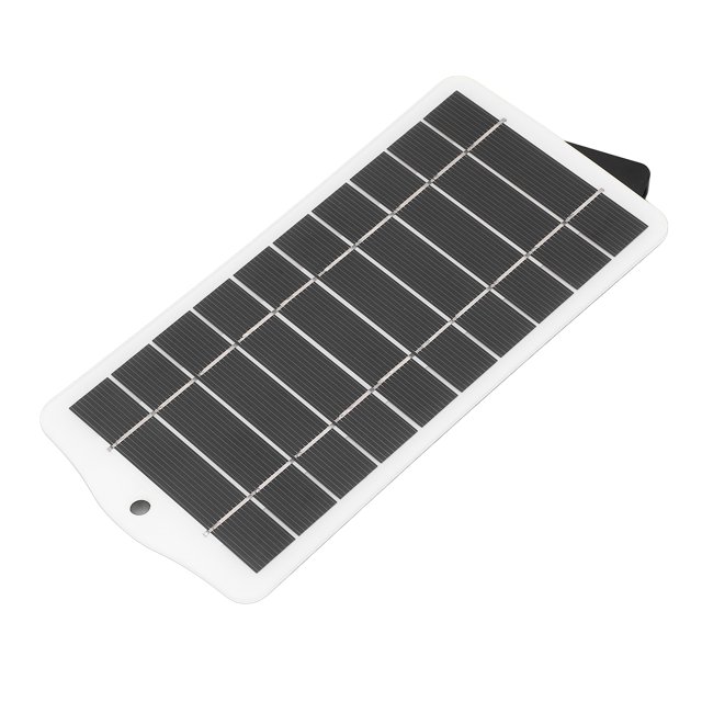Panneau Solaire Portable 2.5W, Module de Panneau Solaire en Silicium Monocristallin 5V, Charge Solaire USB pour Extérieur RV Randonnée Petit Ventilateur Banque d'Alimentation Lanternes de Camping