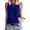 Blue womens tank tops 02, variant on up to 60% off Gifts Usmixi Womens Tank Tops Solid Round Neck Sleeveless Shirts Comfy Loose Hollowed Racerback Tank Blouse Blue XXL Up to 65% off
