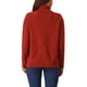 thumbnail image 3 of Suéter de cuello alto de mujer Inspire Chic, de manga larga, tejido, pulóver básico de otoño e invierno, talla XL, rojo, 3 of 5