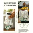 thumbnail image 4 of Flour Sack Kitchen Towels Set of 2-18x26 Cotton Dish Towels with Hanging Loop Reusable Tea Towel for Cleaning Spring Absorbent Dishcloths Cute Home Decor Housewarming, Lemon Birds, 4 of 6