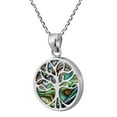 thumbnail image 6 of Striving Tree Of Life Inlaid Abalone Sterling Silver Pendant Necklace, 6 of 6