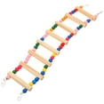 thumbnail image 4 of WEUVEB Budgie Step Ladder Colorful Design Multi Wood for Parrot Motor Skills 1Pack, 4 of 8