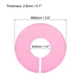 thumbnail image 2 of Unique Bargains Round Blank Wardrobe Size Separators Clothes Divider, Pink 20 Pack, 2 of 5