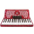 thumbnail image 3 of Rossetti Piano Accordion 72 Bass 34 Keys 5 Switches Red, 3 of 4