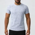 thumbnail image 2 of GUZOM Mens Performance Quick Dry T Shirt Nylon Spandex Moisture Wicking Athletic Casual Crewneck Regular Fit White,Size XL, 2 of 8