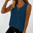 thumbnail image 7 of Lmueinov Tank Tops for Women Boho V-Neck Cotton Summer Shirt Relaxed Fit Sleeveless Blouse Womens Trendy Casual Work Soft Basic Shirt, 7 of 7