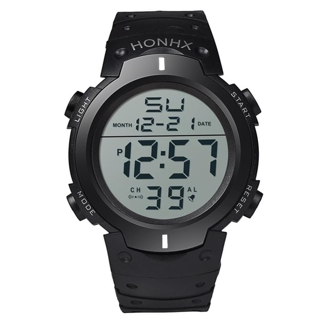 Fashion Multifunction Sports Watch Display Date Calendar Week Alarm Unisex Watch