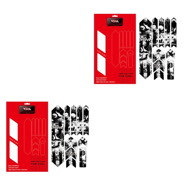Sonducket Nueva pegatina 3D para bicicleta de montaña MTB, Protector de marco de protección resistente a los arañazos, pegatina extraíble, Type2 NO2