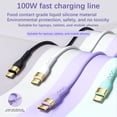 thumbnail image 7 of 150W Super Fast Charging Type C Cable 1M Nylon Braided USB C Charger Cord with LED Indicator for iPhone 15 Samsung Galaxy Android Phones Tablets PD QC 3.0 High Speed Data Sync Durable Zinc Alloy Head, 7 of 7