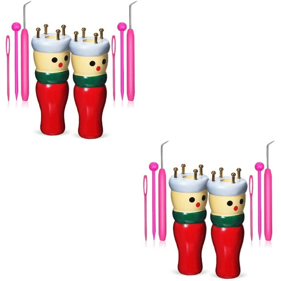 2 Sets Manual Spool Knitter Knitting Ornament Loom Yarn Crochet Child
