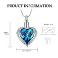 thumbnail image 2 of Cremation Jewelry Angel Wing Heart Urn Necklace for Ashes for Women Memorial Human Pet Ashes Pendant, 2 of 7