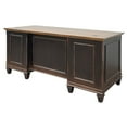 thumbnail image 3 of Pemberly Row Wood Double Pedestal Desk Office Desk Office Table Black, 3 of 11