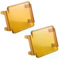 thumbnail image 1 of 2 Pcs 3 Inch Amber Led Pod Covers Square Led Light Bar Covers Led Cube Covers Protective Polycarbonate Light Bar Lens Covers, 1 of 5