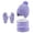 Purple, variant on PureCasa Toddler Kids Winter Hats Gloves Neck Warmer for 2-10 Years Beanie Hat with Earflaps,Knit Mittens & Neck Gaiter Warmer for Kids