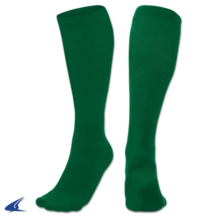 Large Dark Green Team All Sports Soccer Socks 12 Russell Athletic Dozen Pack 