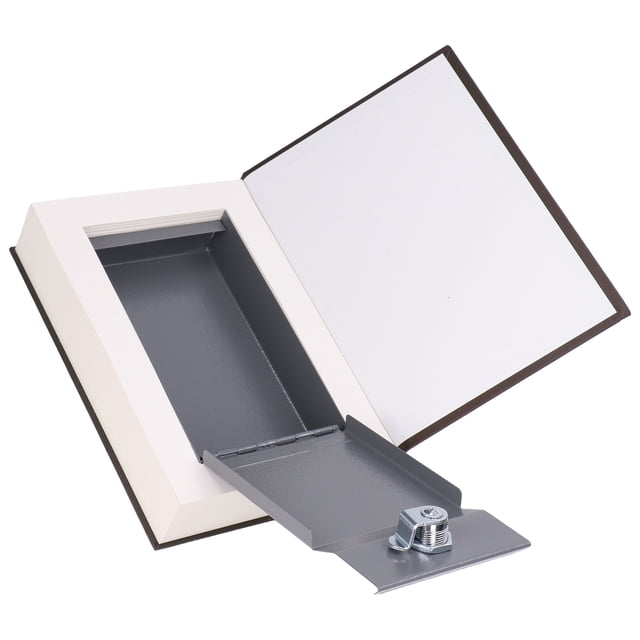 Book Safe Lock Box, Lifelike Book Money Case Diversion Safe prosthetic Book Box Small Lock Box with 2 Keys for Saving Bank Cards And Other Important Items