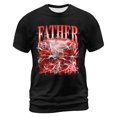thumbnail image 4 of Xdzjlr T-Shirt Homme Extérieur Quotidien Fête Personnalisé Imprimé Col Rond Classique Confortable Mode Chemises Décontractées,L, 4 of 7