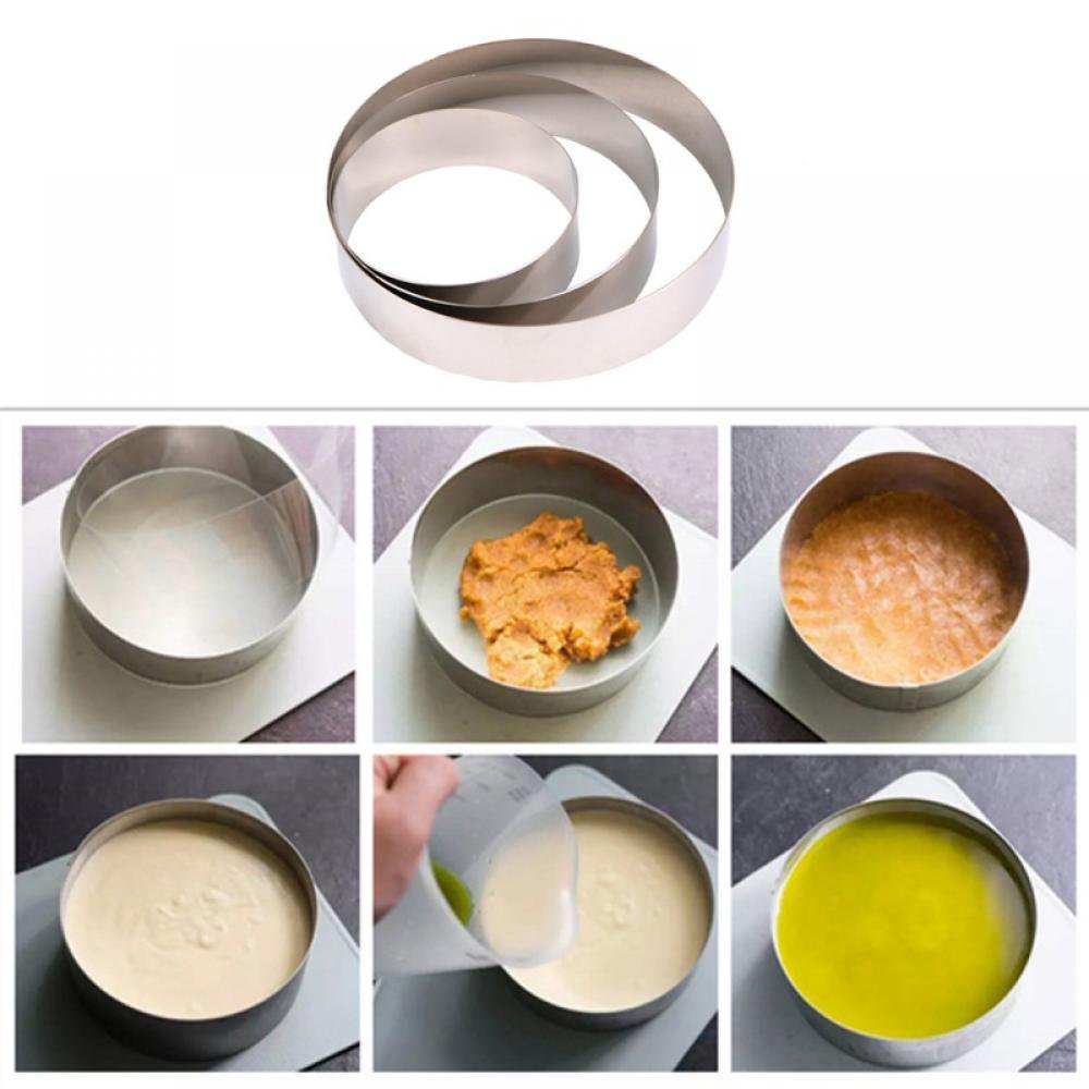 Cake Rings Mousse Rings Stainless Steel Presentation Cooking Rings with