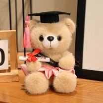 Uscallm under $5 Graduation Bear Doll, Graduation Gift Stuffed Animal Bear, Doctoral Graduation Teddy Bear, PlushToyfor Graduates, Academic Celebration Decor, Soft Plush Doll with Cap