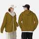 thumbnail image 4 of Balery Retro Yellow and Black Houndstooth Sudadera ligera de manga larga con capucha y protección solar UPF 50+ para hombre y mujer, ideal para pesca y running-X-Large, 4 of 7