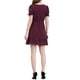 thumbnail image 3 of INSPIRE CHIC Vestido de Fiesta de Manga Corta con Volantes y Corte A Mini Vino, 3 of 6