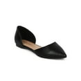 thumbnail image 1 of New Women Breckelles Dolley-51 Leatherette Pointy Toe d'Orsay Flat, 1 of 5