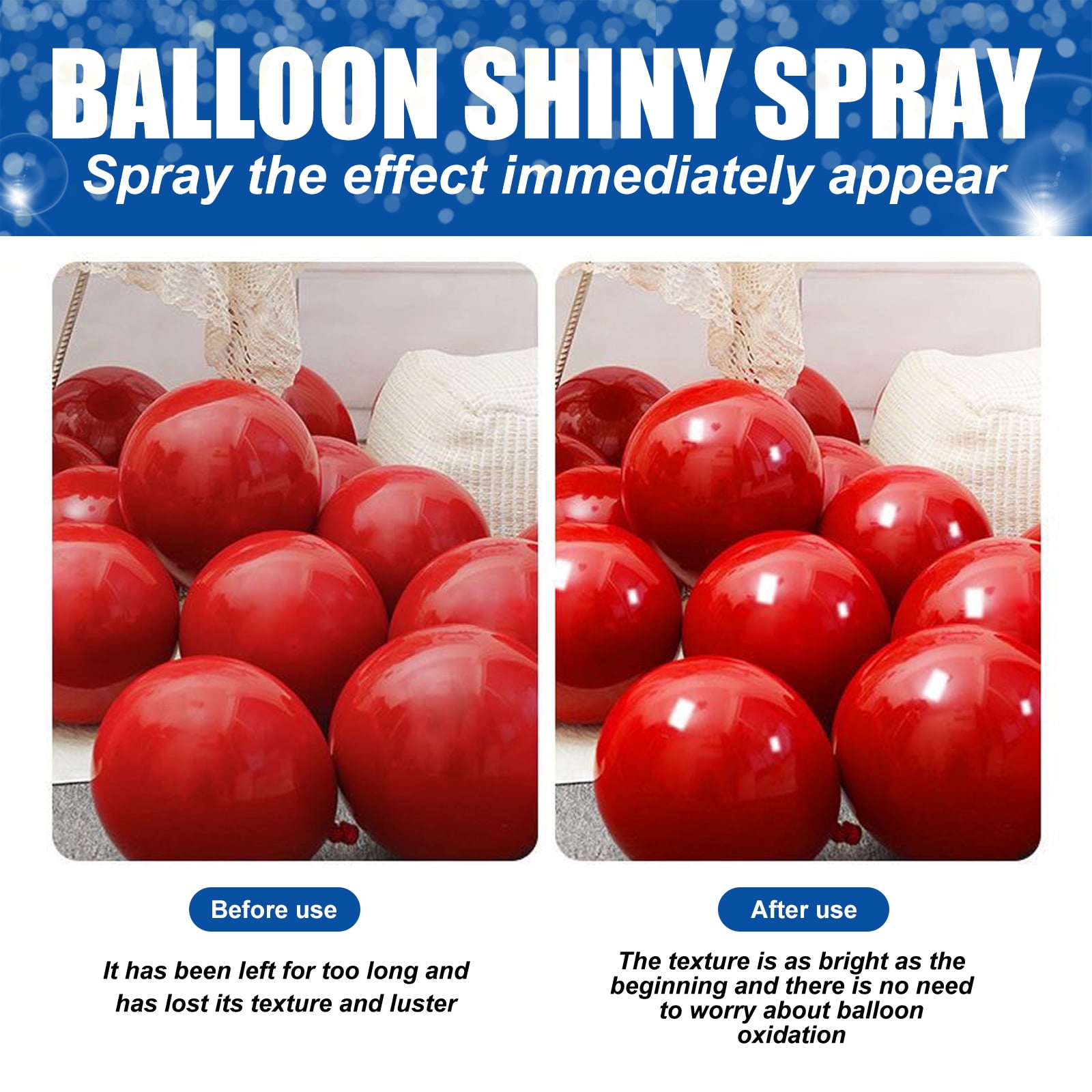 Alvantor High Gloss Balloon Shine Spray for Latex, Waterproof, Long-Lasting 3.38fl.oz