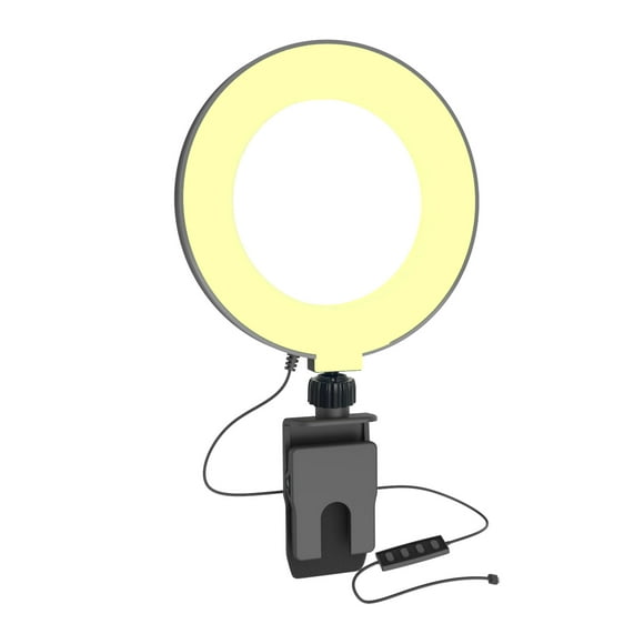 Yeacher Ring Light LED Lamp Kit Clip on Laptop Light for Video Conference Zoom Webcam Chat Makeup Live Streaming