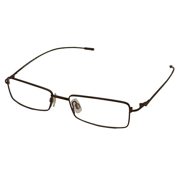 Kenneth Cole Metal Rectangle Eyeglasses, Brown, 52mm