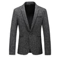 thumbnail image 1 of JHLZHS Light Blue Suit Jacket Men Mens Suit Slim Fit One Button Solid Tuxedo Jacket Business Suits Wedding Party Homecoming Suits for Men Navy Blue Suit Men Regular Fit Mens Suit Jacket Blue, 1 of 4