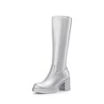 thumbnail image 1 of Botas DREAM PAIRS DWUMKB2516 Plateadas Altas hasta la Rodilla con Tacón de 7 cm, 1 of 8