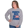thumbnail image 3 of Puerto Rico Power PR Flag Pride Sweatshirt for Men or Women Brisco Brands S, 3 of 5