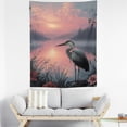 thumbnail image 5 of RKSupls Vertical Tapestry Wall Hanging, Heron Sunset Lake Tapestry Wall Decor for Bedroom, Dorm Room, Living Room, Apartment, College Dorm Home Decor, 5 of 5