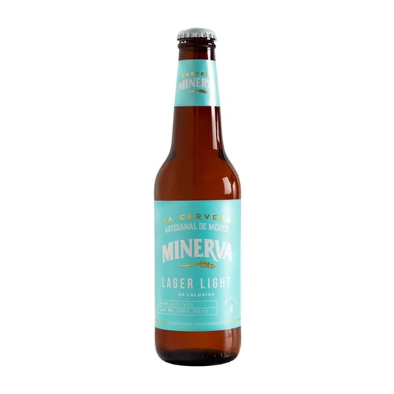 Cerveza Minerva lager light 355 ml