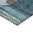 thumbnail image 4 of Addison Rugs Chantille Indoor/Outdoor Transitional Geometric Teal Washable Round Rug, 8' x 8', 4 of 6