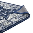 thumbnail image 5 of Modway Kazia Distressed Floral Lattice 8x10 Area Rug in Dark Blue and Ivory, 5 of 6