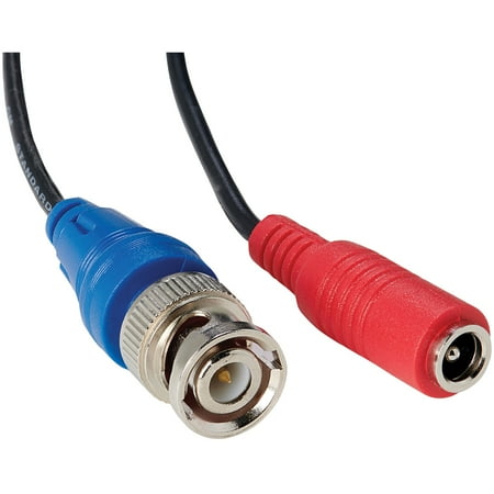 Lorex - 100’ 4K In-wall RG59 to RG59 BNC Video/Power UL CM Cable with Fire-Resistant - Black