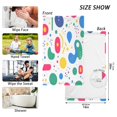 thumbnail image 6 of Yayeee 2 Pack Hand Towels for Bathroom 100% Cotton 16" x 28" Soft Absorbent Kitchen Towel, Colorful Round, 6 of 7