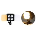 thumbnail image 4 of Luz de video LED portátil, luz de relleno de cámara 5600K 19W Iluminación Brillo Mini de lámpara LED para fotografía de luz mixta Sunnimix Kits de iluminación de vídeo, 4 of 8