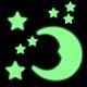 thumbnail image 5 of Estrellas que brillan en la oscuridad: pegatinas de estrellas brillantes para techo, estrellas y luna autoadhesivas 3D brillantes para cielo estrellado (200 estrellas, 1 luna), 5 of 5