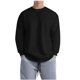 thumbnail image 2 of Blusas y camisas de manga larga y cuello redondo para hombre, estilo casual, de color liso, de poliéster y algodón., 2 of 5