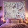 thumbnail image 2 of Butterflies With Lavender Flowers Dreamy Watercolor Art for Butterfly Lovers Botanical Wall Art Mother's Day Gift Tapestry Wall Hanging for Bedroom, Living Room and Nursery, 2 of 7