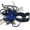 Navy Blue, variant on Black Purple Red Masquerade Ball Mask Flapper Veil Feather Mardi Gras Birthday Party Prom